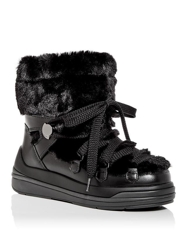 Moncler Womens Insolux Faux Fur Trim Snow Boots Product Image