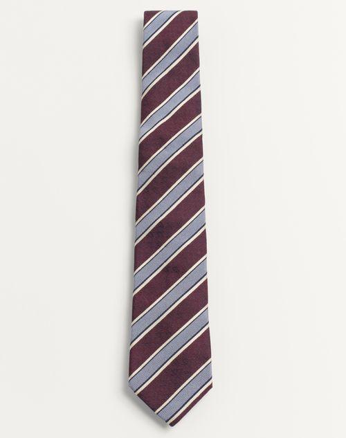 VALENTIE STRIPED SILK TIE Product Image