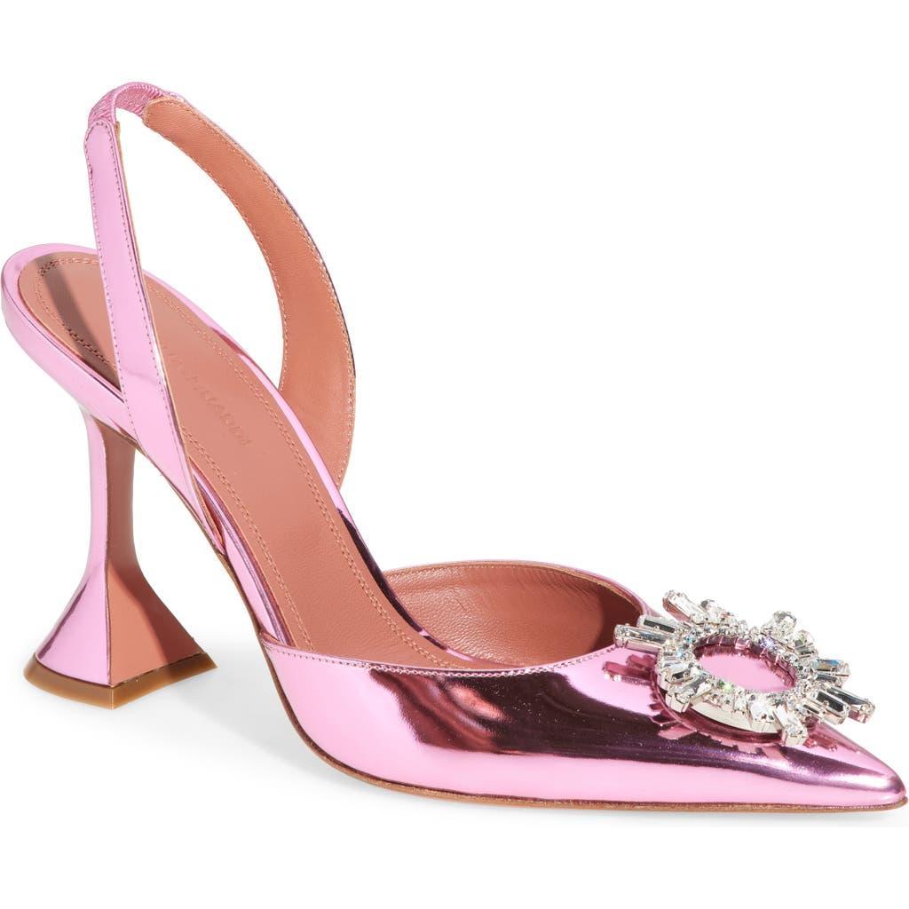 Rosie Sling Metallic 95mm Pumps In Pink Product Image