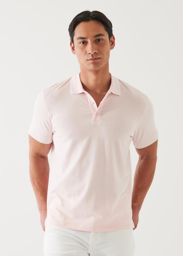 Patrick Assaraf Iconic Tipped Buttoned Polo Product Image