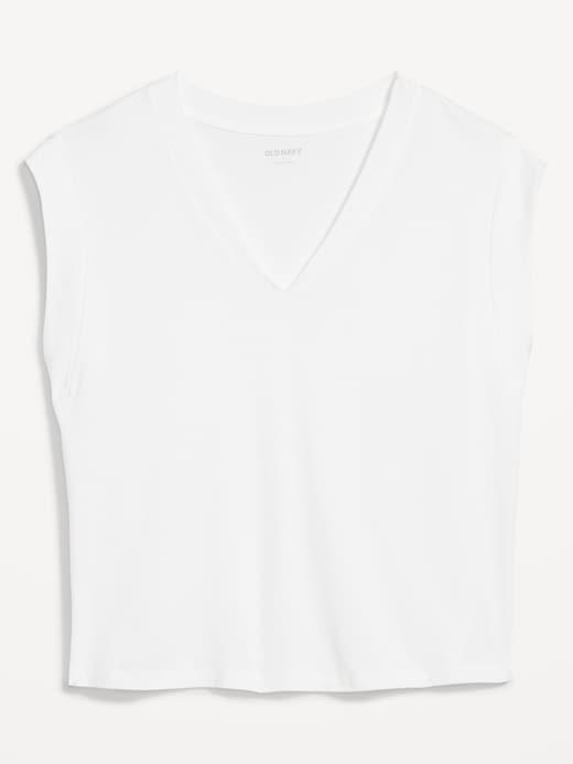 Sleeveless V-Neck Top Product Image