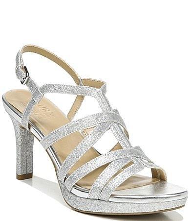 Naturalizer Baylor Glitter Strappy Platform Dress Sandals Product Image