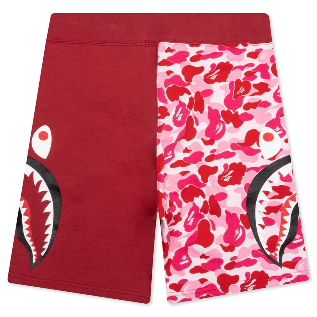 Abc Camo Side Shark Sweat Shorts - Pink Male Product Image