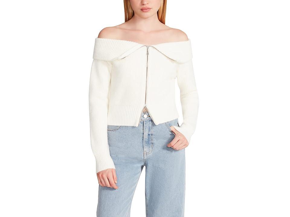 Steve Madden Syd Cardigan (Ivory) Women's Clothing Product Image