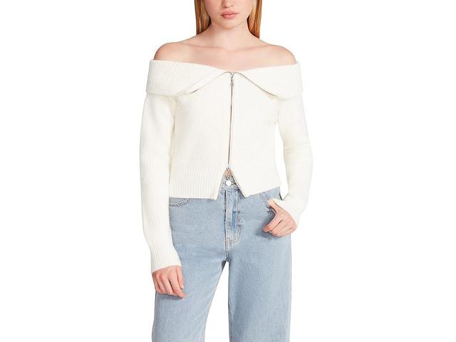 Steve Madden Syd Cardigan (Ivory) Women's Clothing Product Image