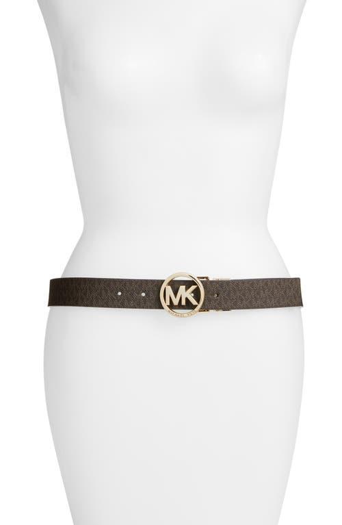 MICHAEL Michael Kors Logo Reversible Leather Belt Product Image