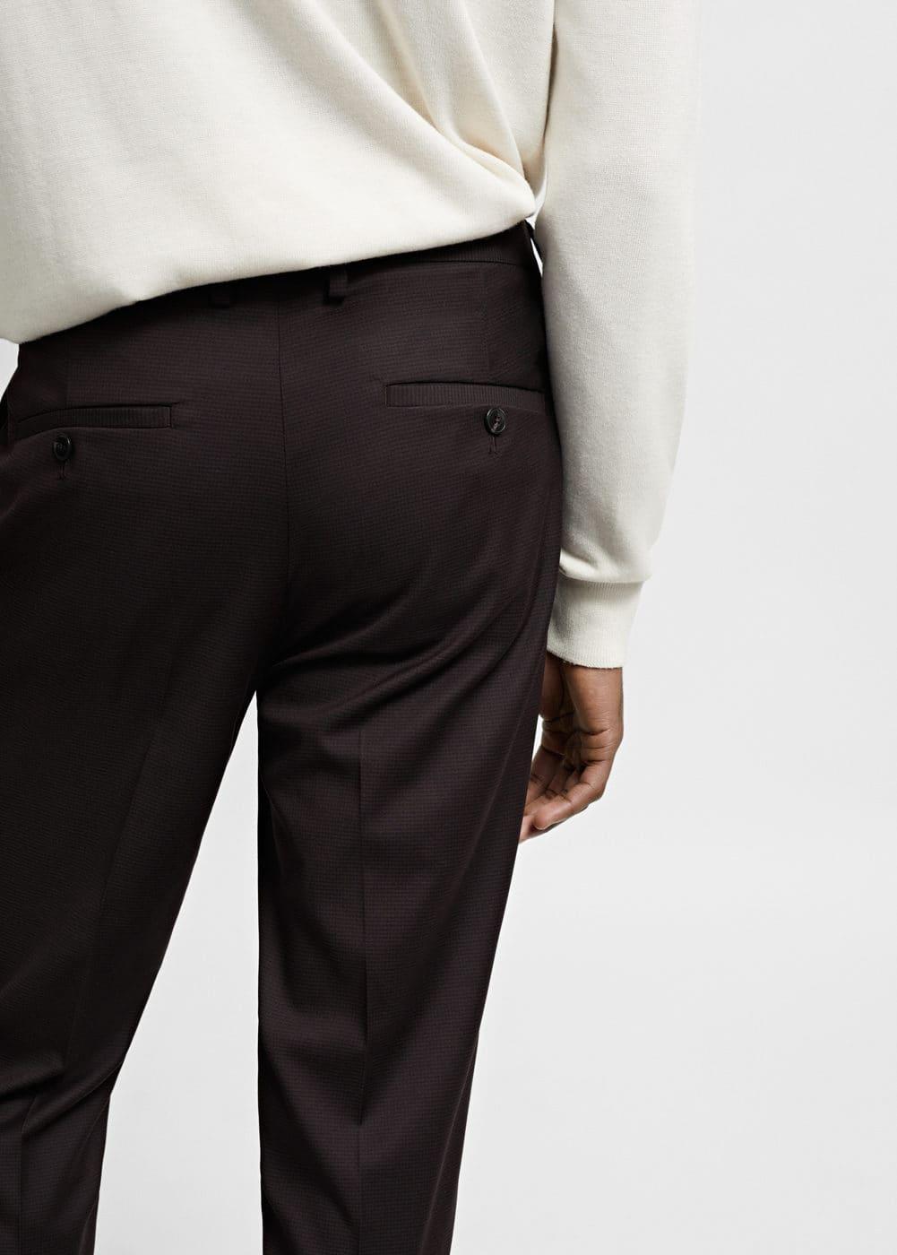 Mango Mens Stretch Fabric Super Slim-Fit Suit Pants Product Image