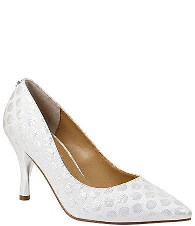 J. Renee Kanan Metallic Polka Dot Dress Pumps Product Image