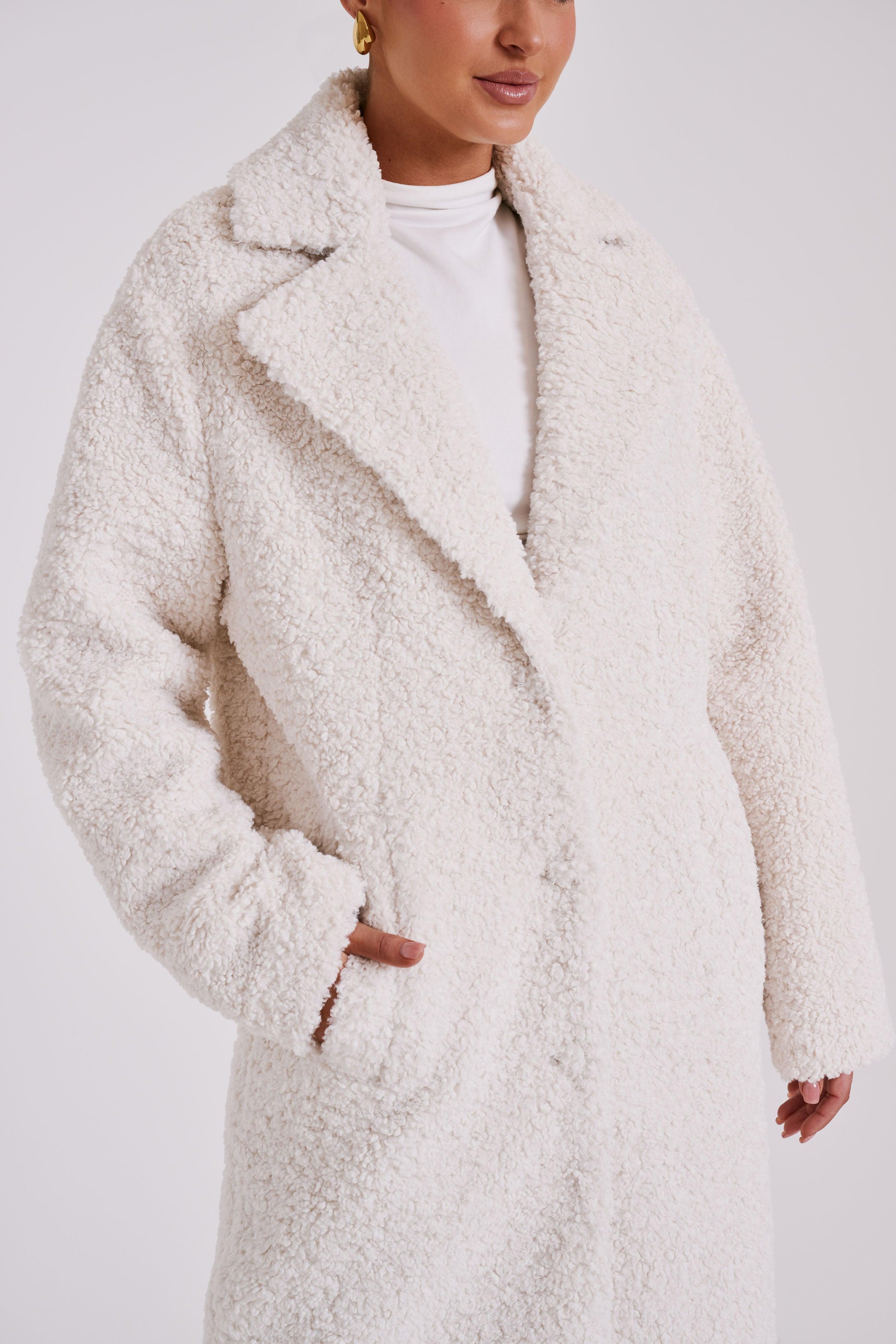 Izzy Boucle Coat - Cream Product Image