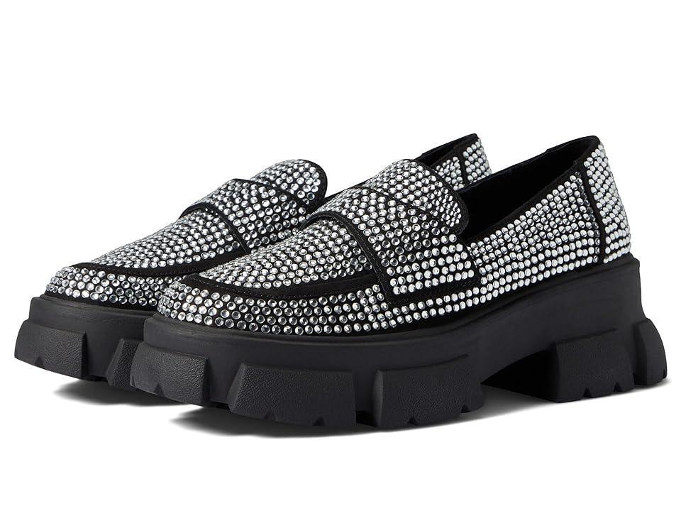 Steve Madden Trifecta-R Loafers (Rhinestone) Women's Shoes Product Image