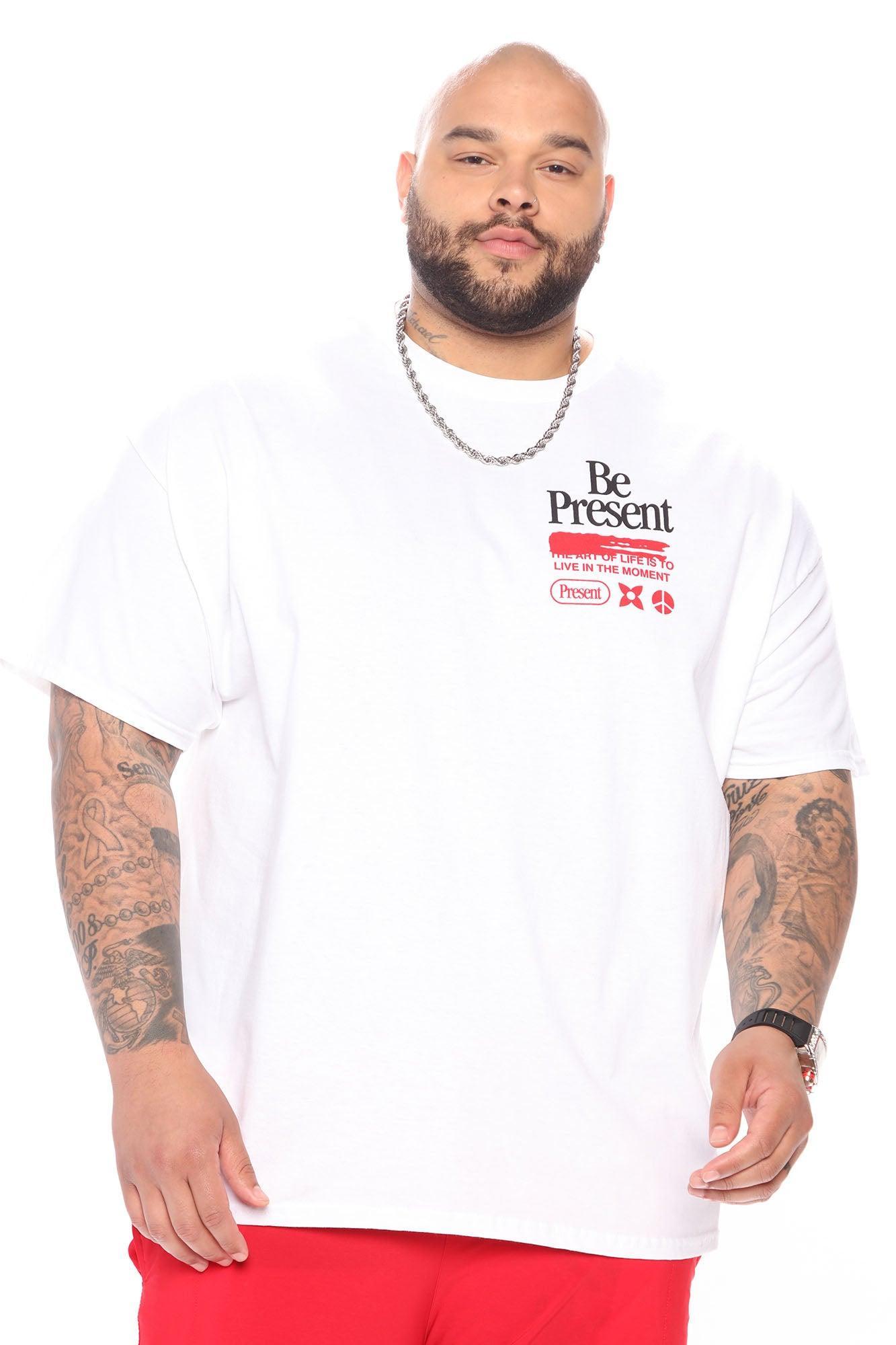 Be Present Short Sleeve Tee - White Product Image