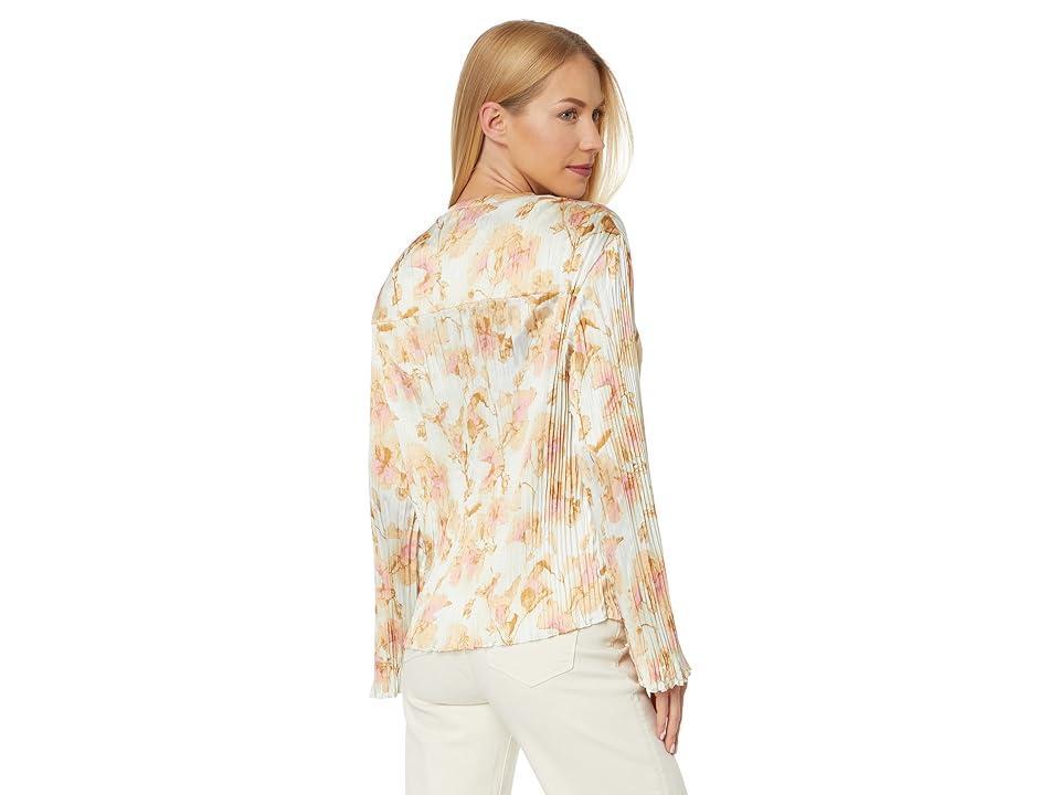 Vince Flora Long Sleeve Crushed Blouse (Soleil) Women's Clothing Product Image