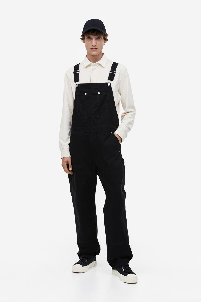 Carpenter Dungaree Overalls - Black / Black / MAN2788-01 Product Image