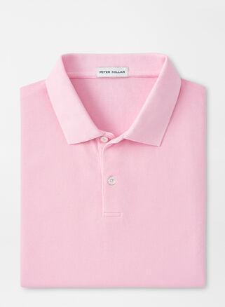 Peter Millar Mens Sunrise Piqu Polo | Color: Palmer Pink | Size: XXL Product Image