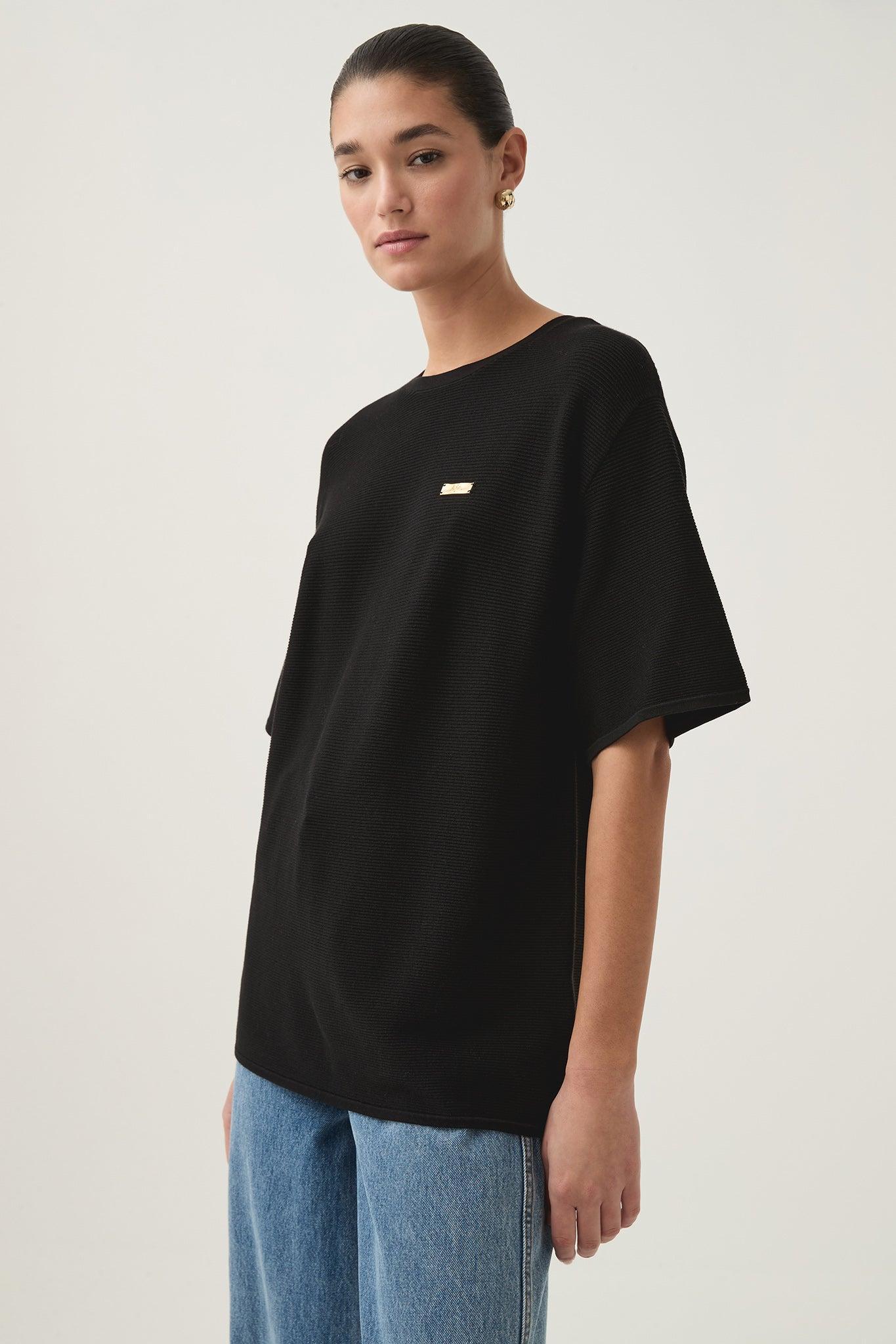 Spire Oversized Knit Tee Product Image