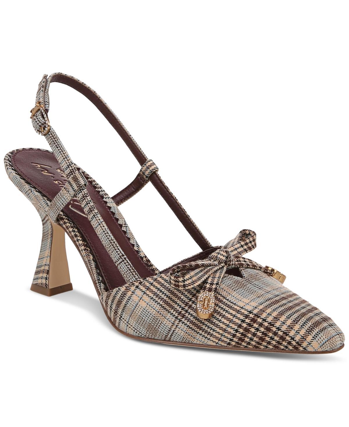 Circus Ny by Sam Edelman Womens Monica Pointed-Toe Slingback Bow Pumps Product Image