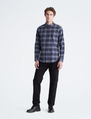 Plaid Flannel Classic Button-Down Shirt Product Image