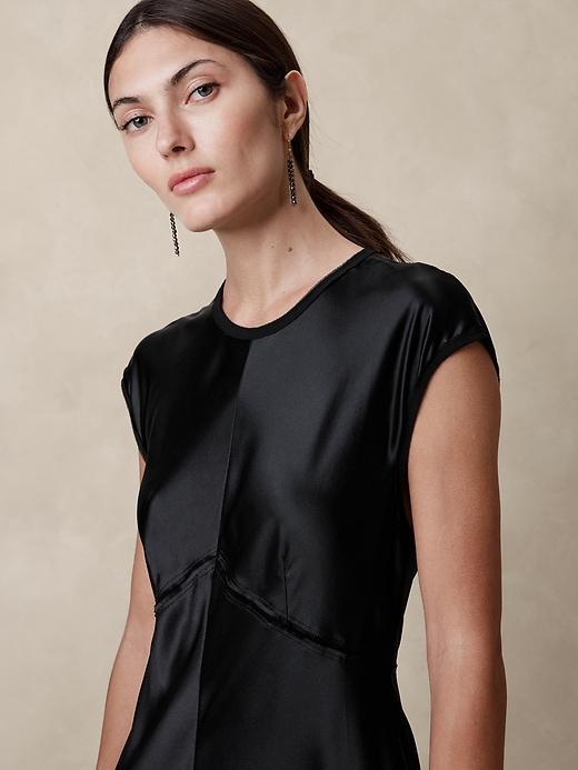 Claudette Silk Midi Dress Product Image