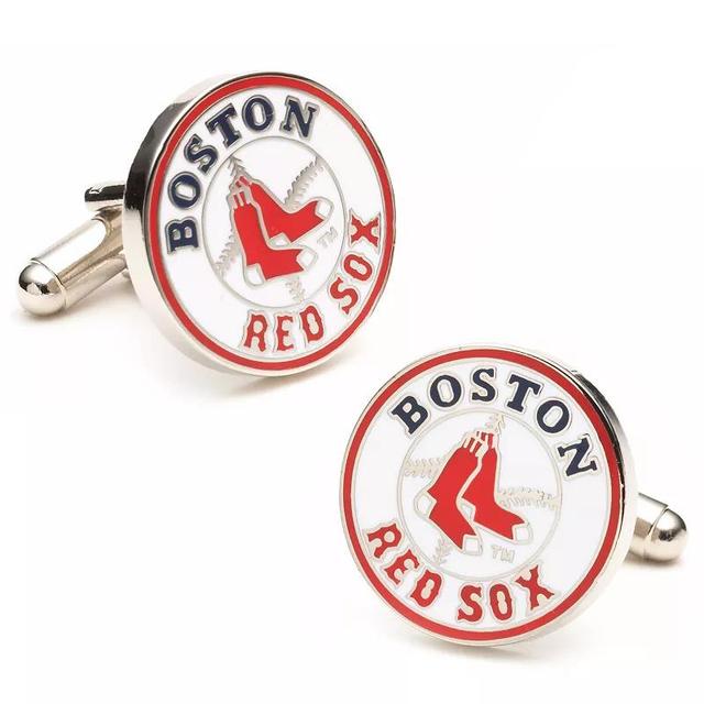 Mens Cuff Links, Inc. Sox Rhodium-Plated Cuff Links Product Image