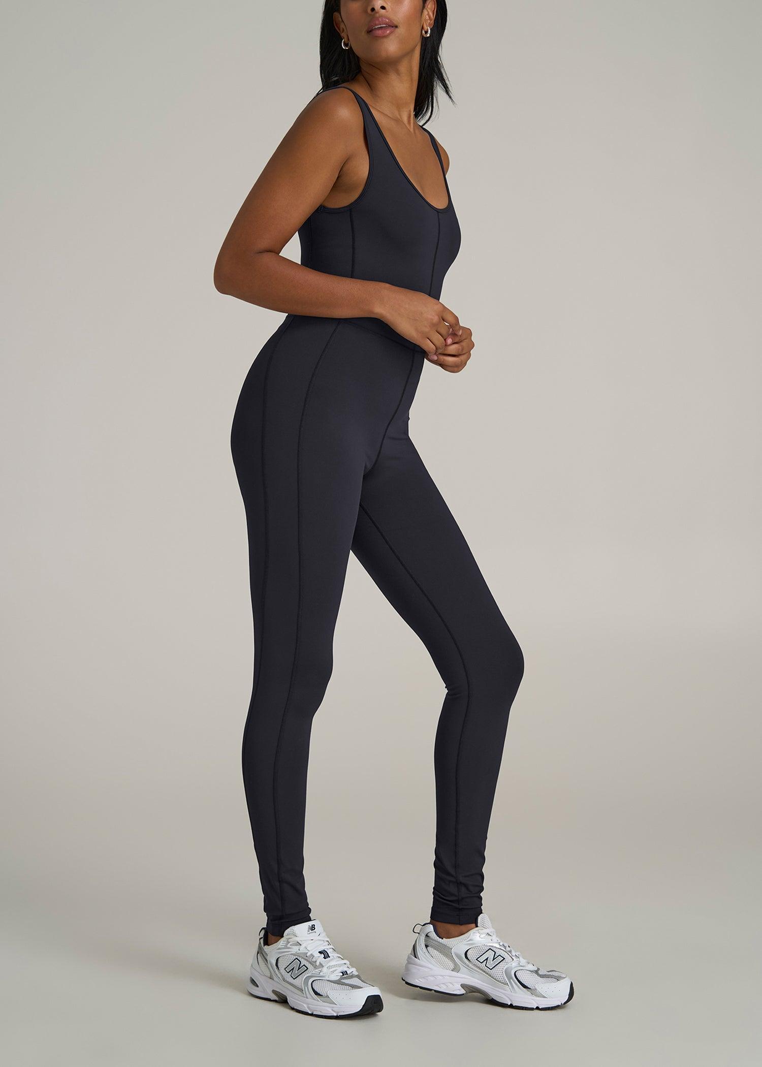 Balance Scoop Neck Tall Women's Jumpsuit in Black Female Product Image