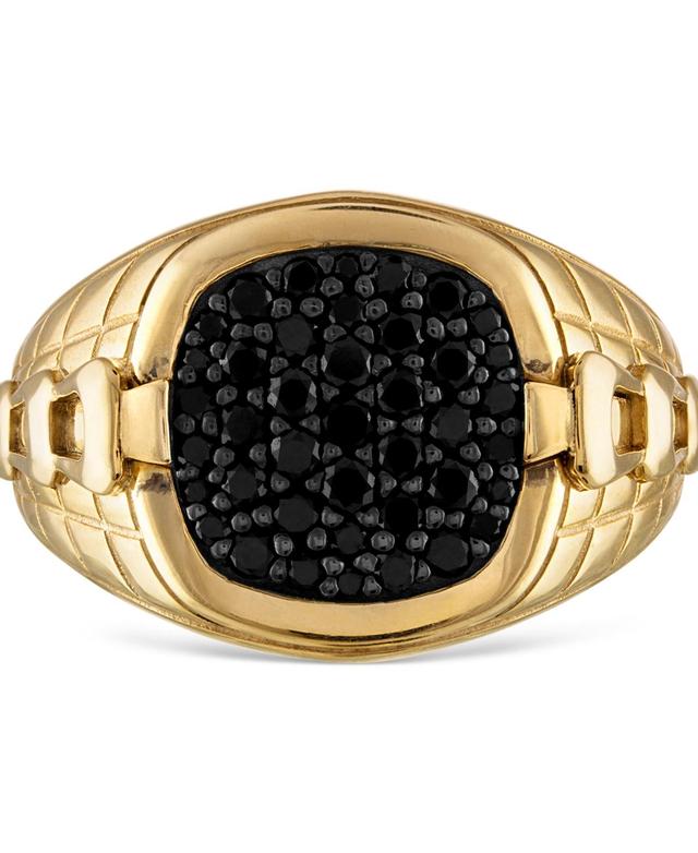 Bulova Mens Classic Black Diamond (1/2 ct. t.w.) Ring in 14k Gold Product Image