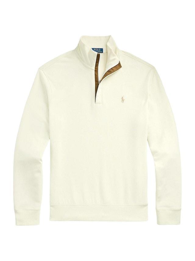 Mens Cotton Long-Sleeve Quarter-Zip Sweater Product Image