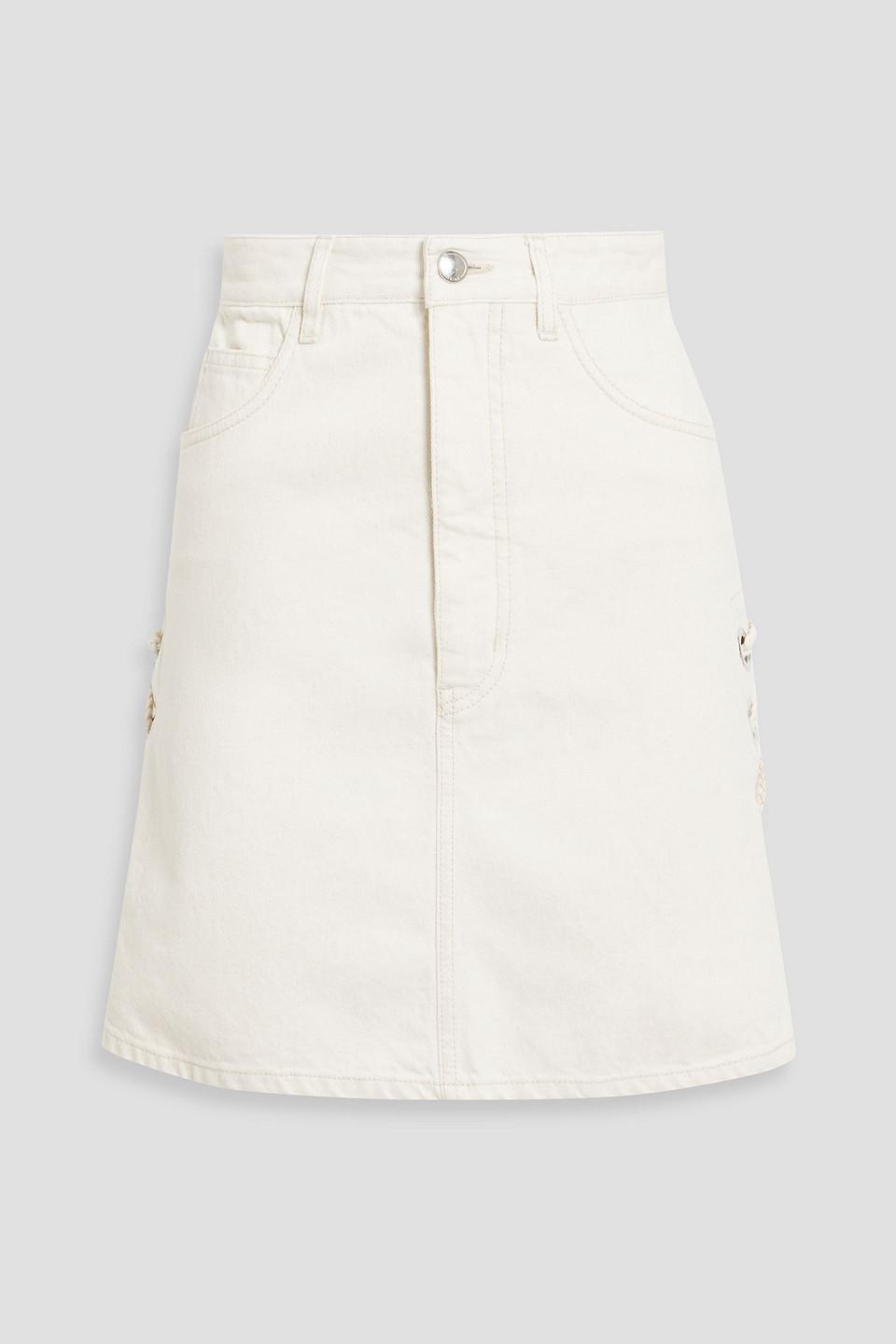 CHLOÉ High-rise Cotton And Linen Skirt In White product image