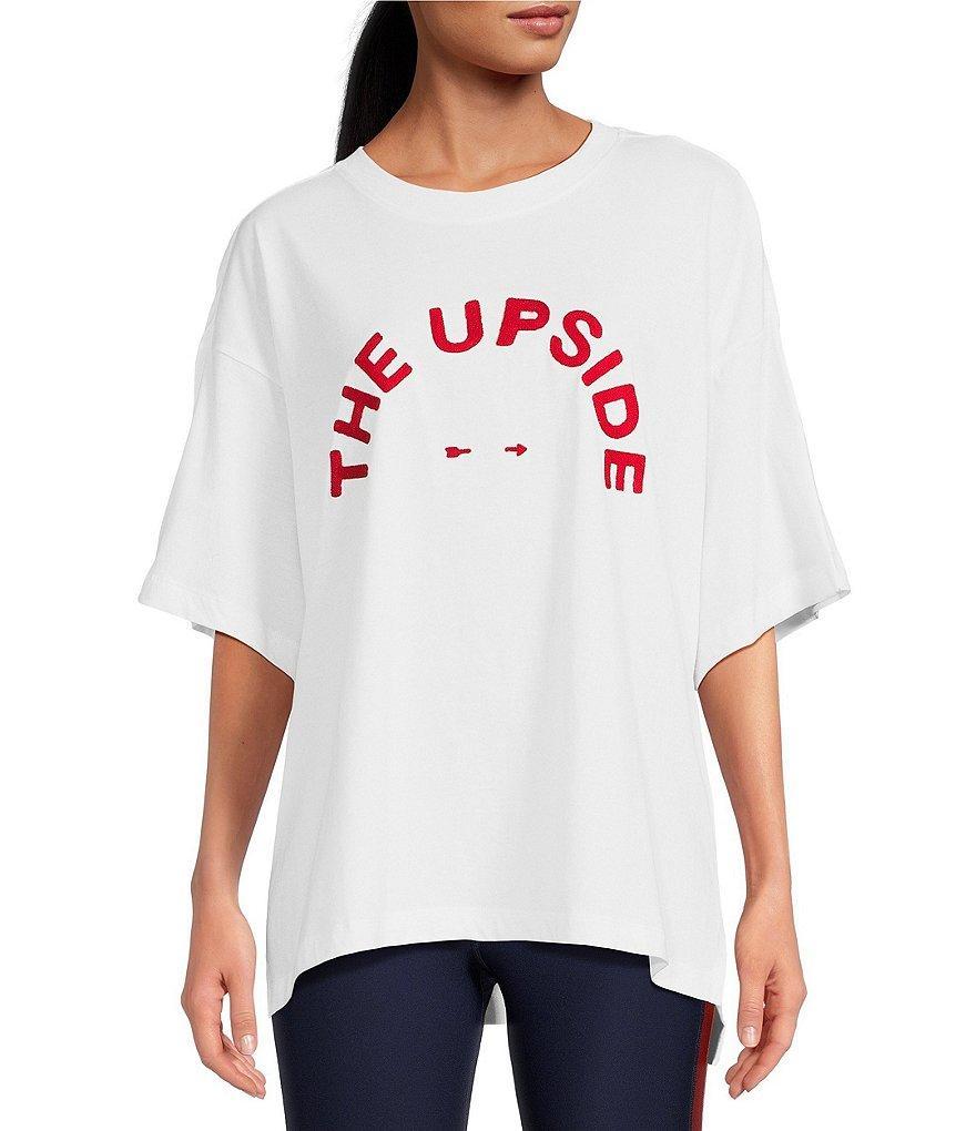 The Upside Laura Organic Cotton Logo Tee Shirt Product Image