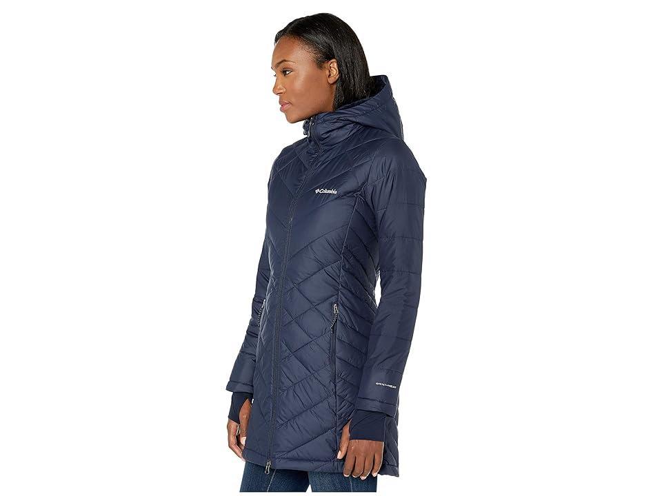 Columbia Womens Heavenly Long Hooded Jacket Navy Coats Product Image