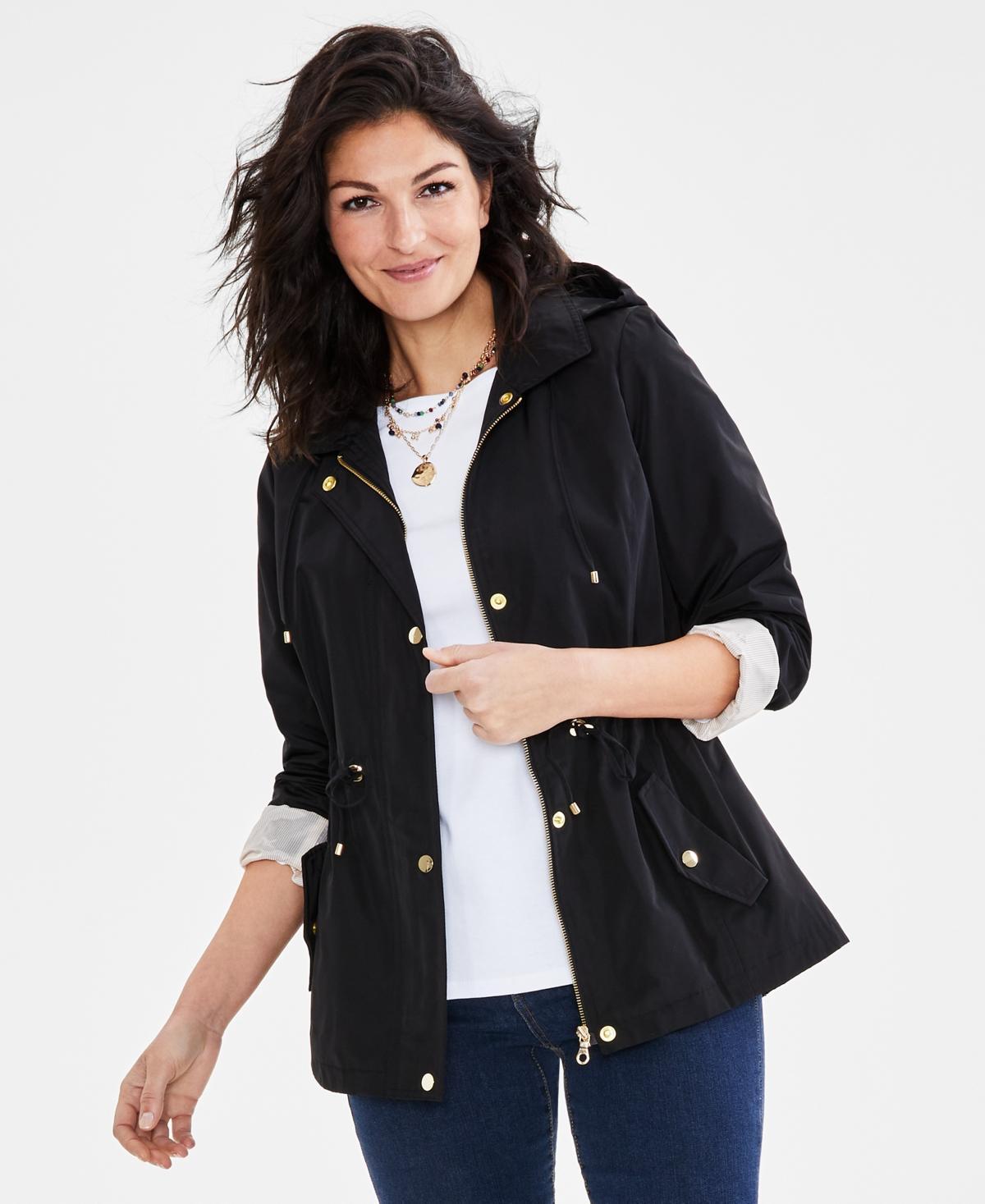 Women's Hooded Anorak, PP-4X, Created for Macy's Product Image