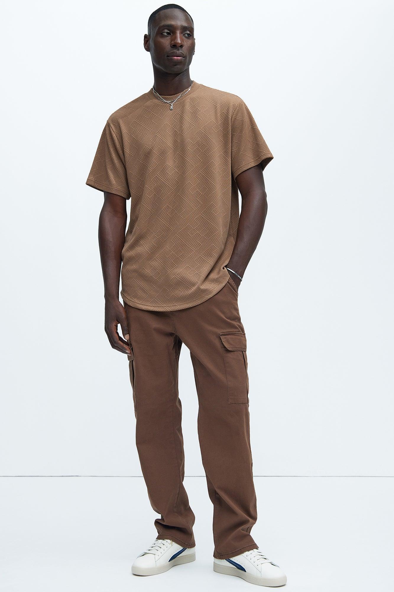 Kyle Straight Cargo Pants - Dark Brown Product Image