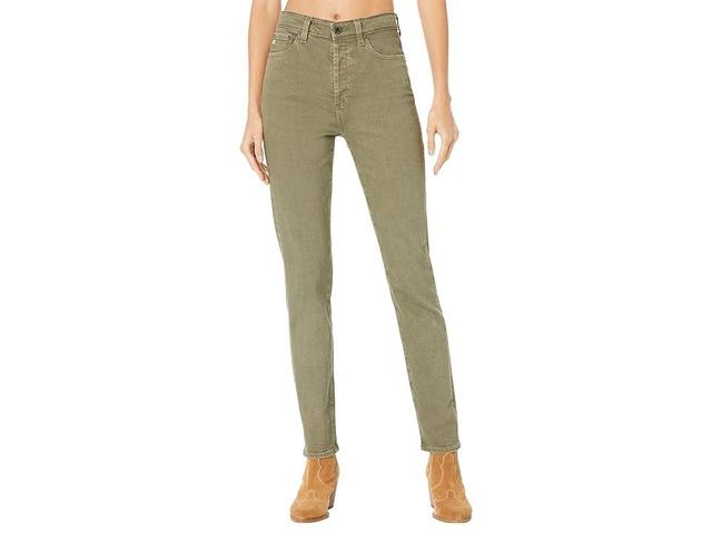 AG Jeans Alexxis Vintage High-Rise Slim Straight in 3 Years Sulfur Armory Green (3 Years Sulfur Armory Green) Women's Jeans Product Image