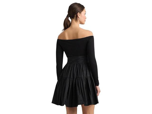 LAUREN Ralph Lauren Belted Off-the-Shoulder Cocktail Dress Women's Dress Product Image