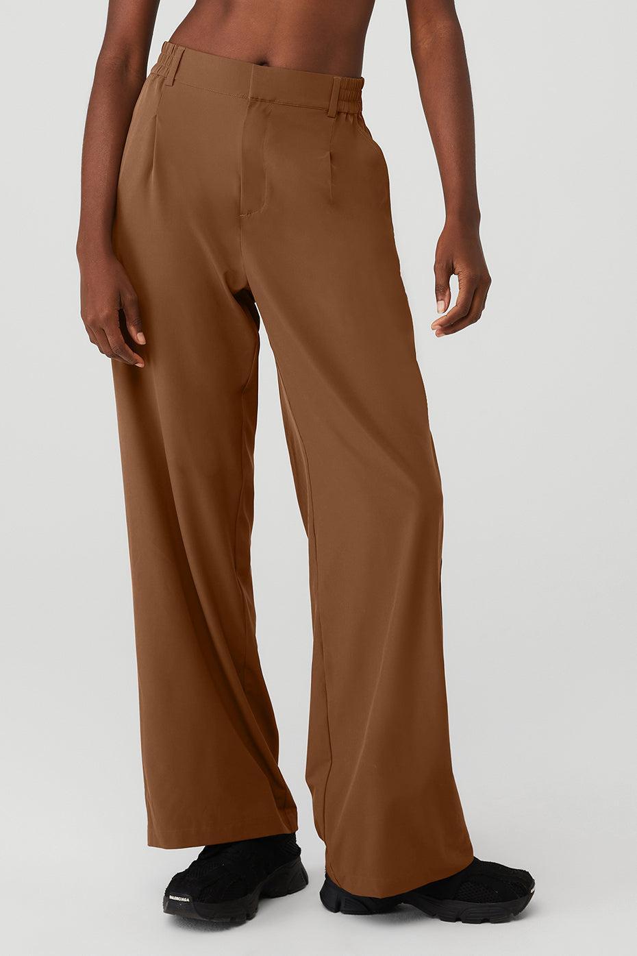 High-Waist Pursuit Trouser - Cinnamon Brown Female Product Image