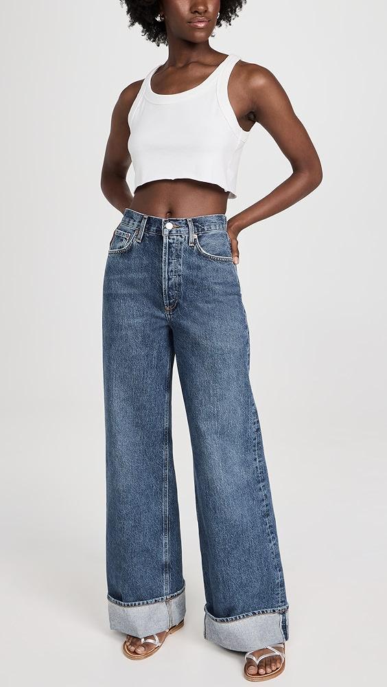 AGOLDE Dame High Rise Wide Leg Jeans | Shopbop Product Image