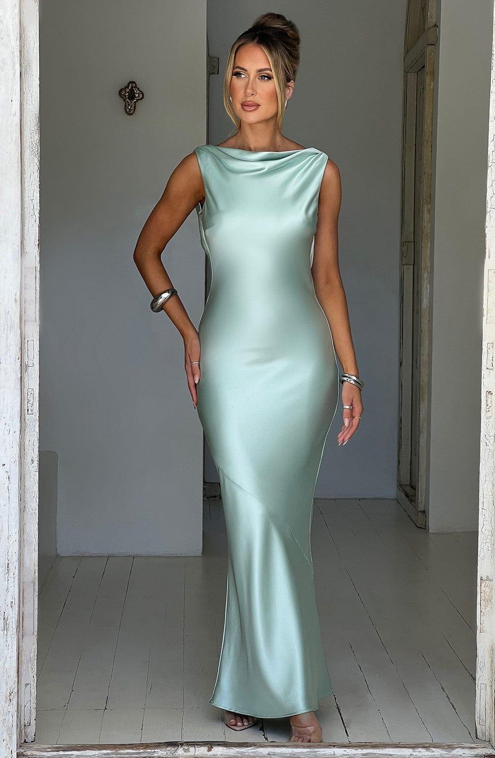 Azuri Maxi Dress - Turquoise Product Image