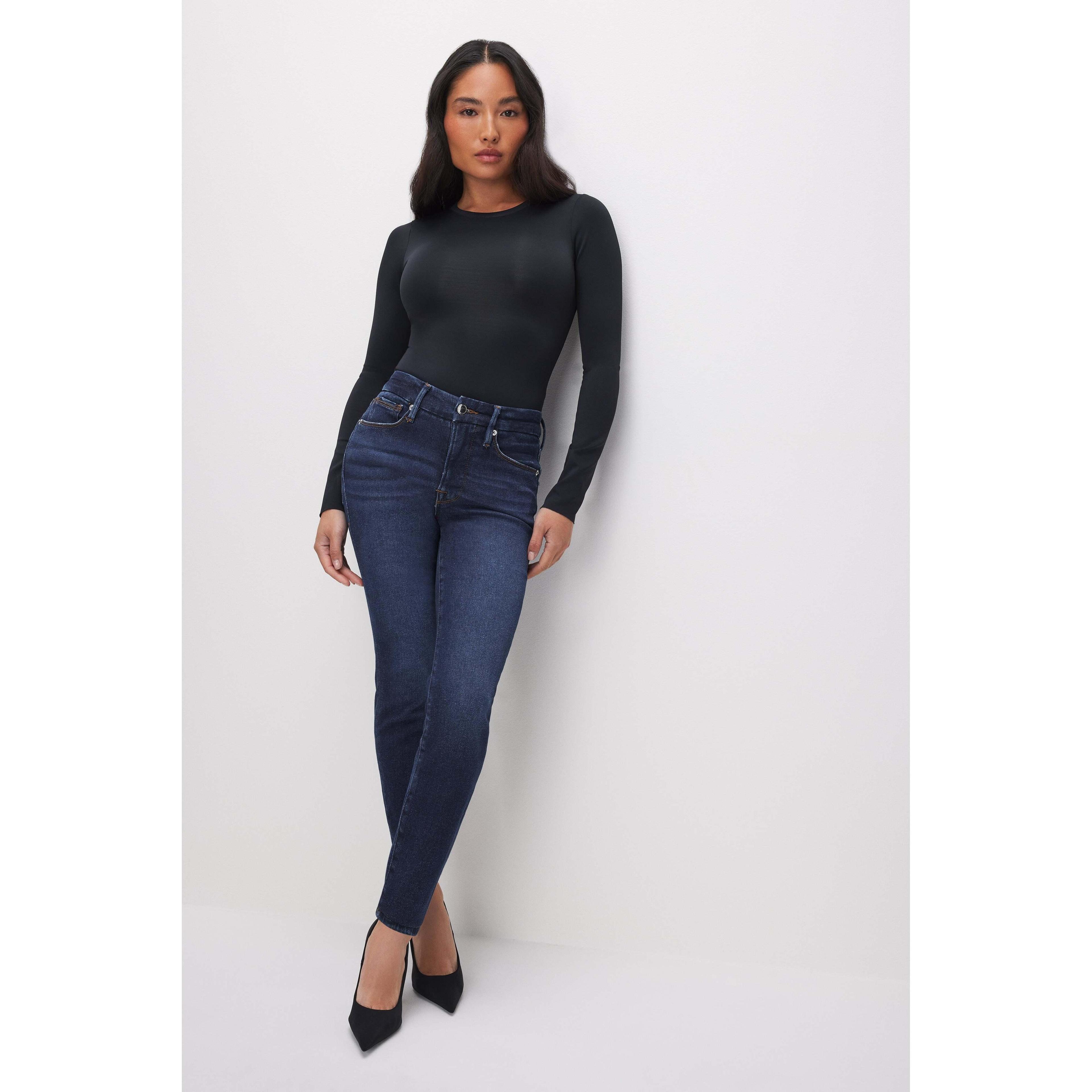 Womens Good Petite Skinny Jeans | Blue, Size 15 Plus | Good American by Khlo Kardashian Product Image