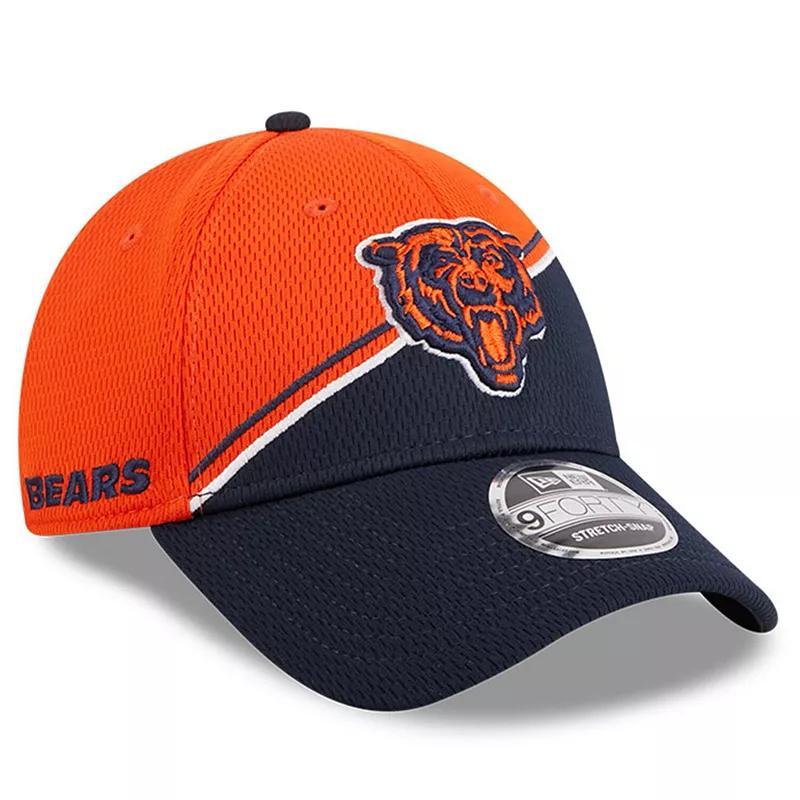 Mens New Era /Navy Chicago Bears 2023 Sideline 9FORTY Adjustable Hat Product Image