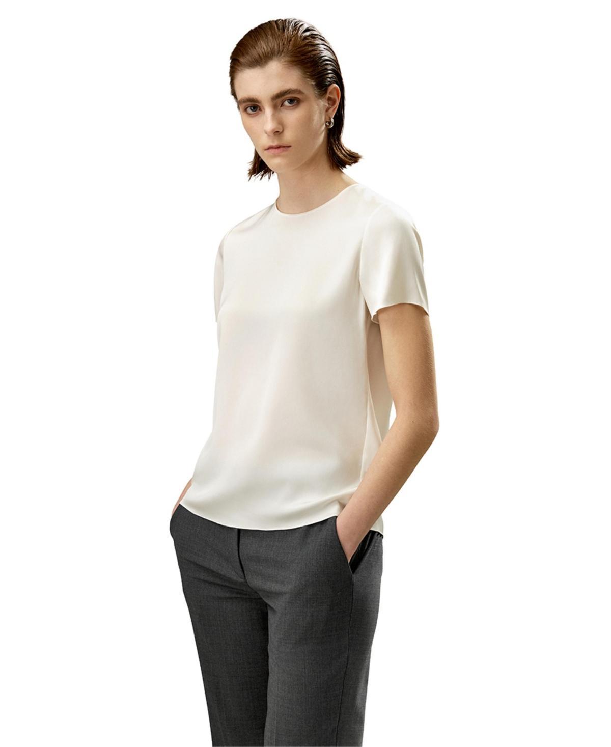 Lilysilk Womens Basic Silk T Shirt Product Image