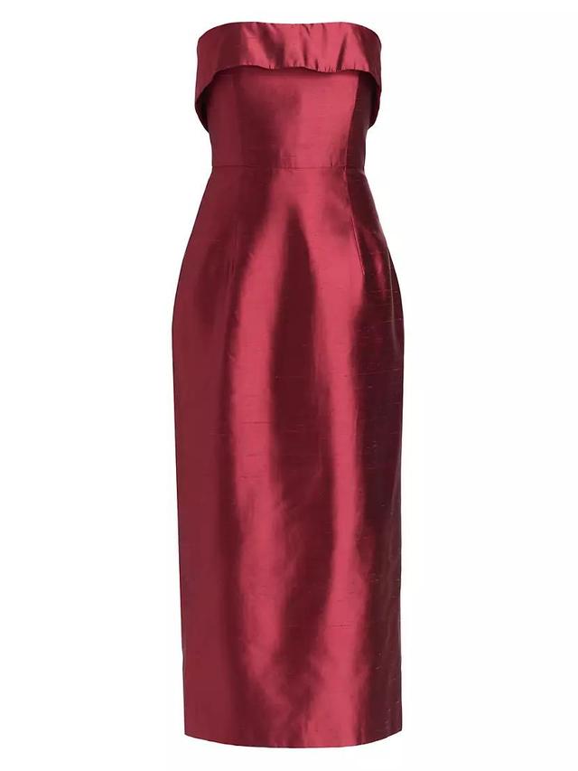 Novella Satin Column Cocktail Dress Product Image