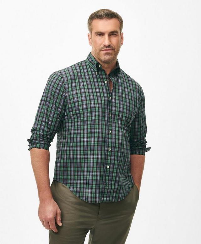 Big & Tall Friday Shirt, Poplin Checked Product Image