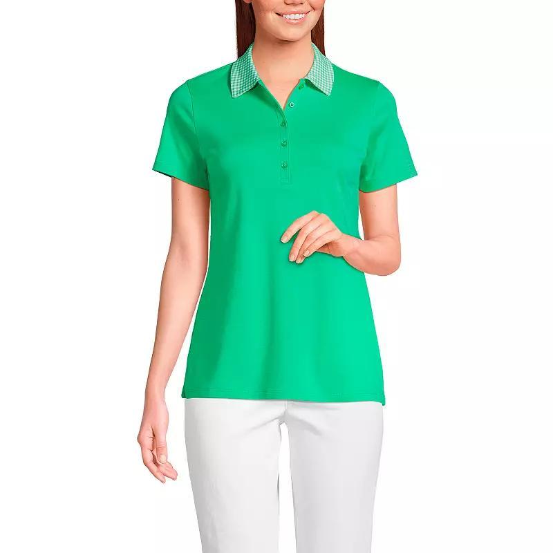 Womens Lands End Supima Cotton Polo Shirt Product Image