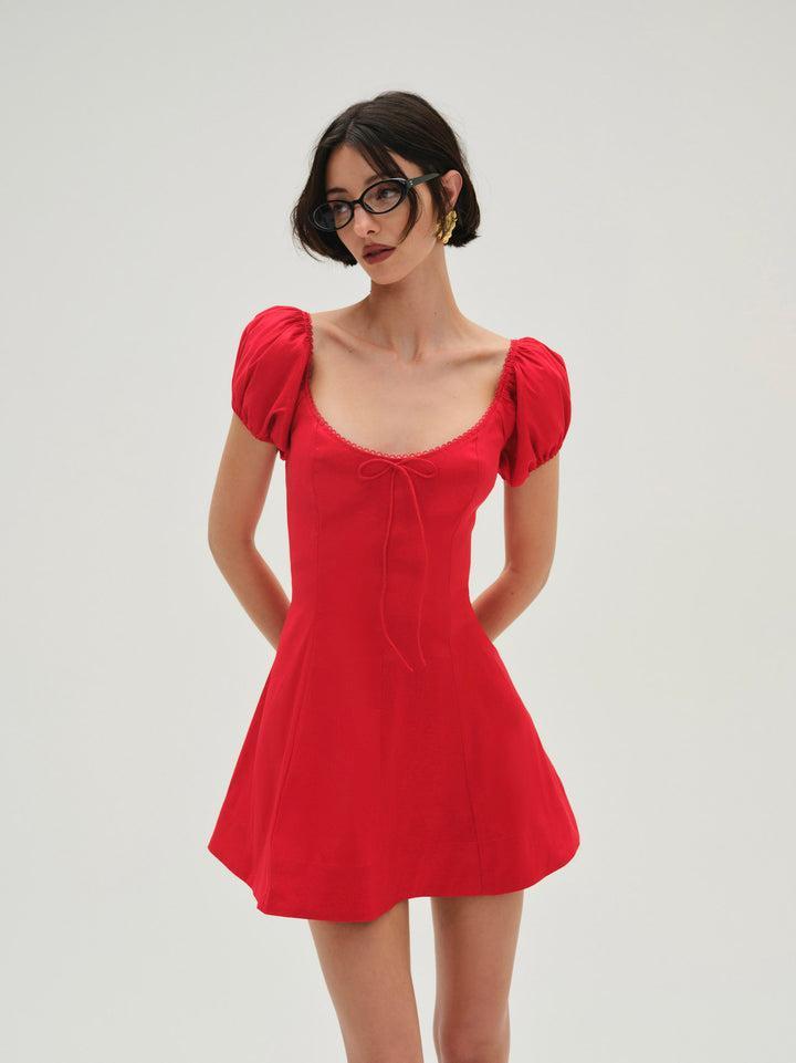 Zuri Mini Dress — Red Product Image