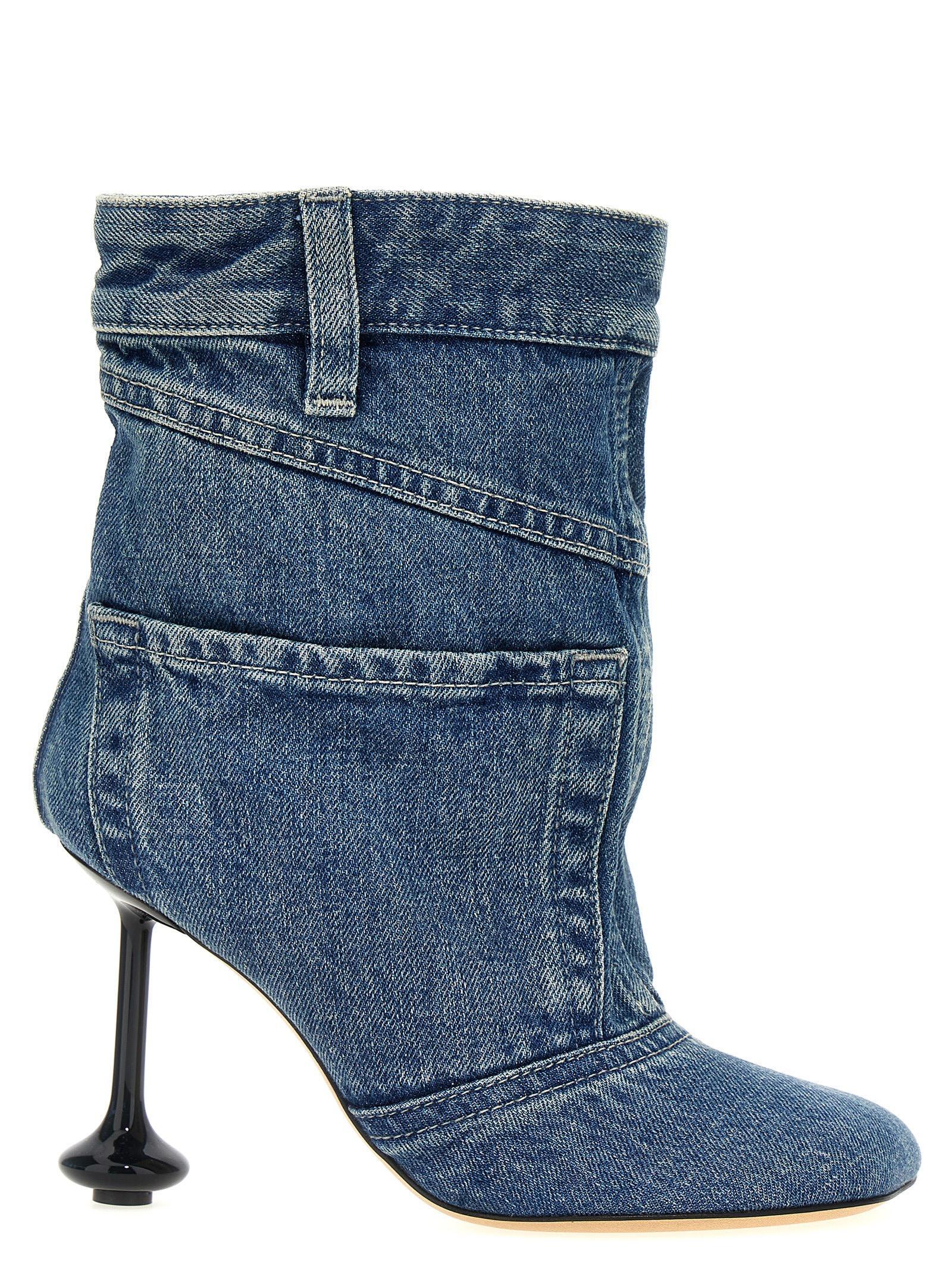 Toy Denim Ankle Boots In Blue Product Image