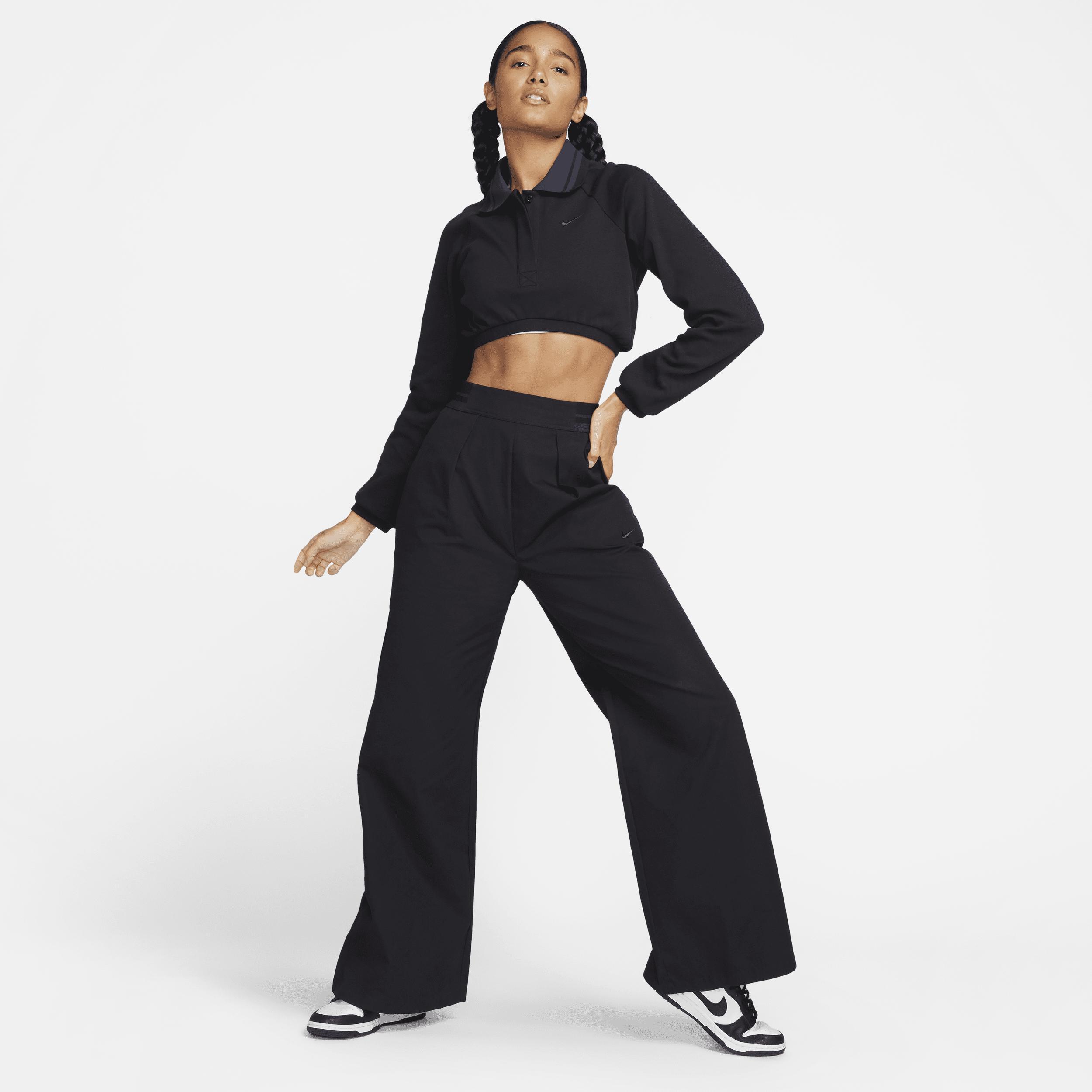 Women's Nike Sportswear Collection Cropped Long-Sleeve Polo Product Image