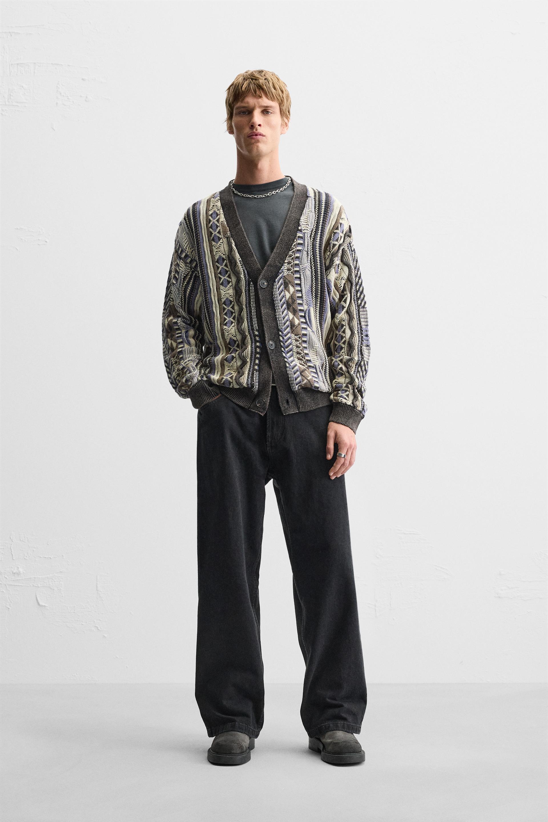 ABSTRACT JACQUARD CARDIGAN Product Image