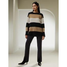 Tri-colored Stripe Cashmere Sweater Product Image