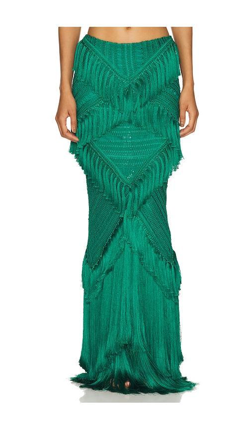 Fringe Maxi Skirt Product Image