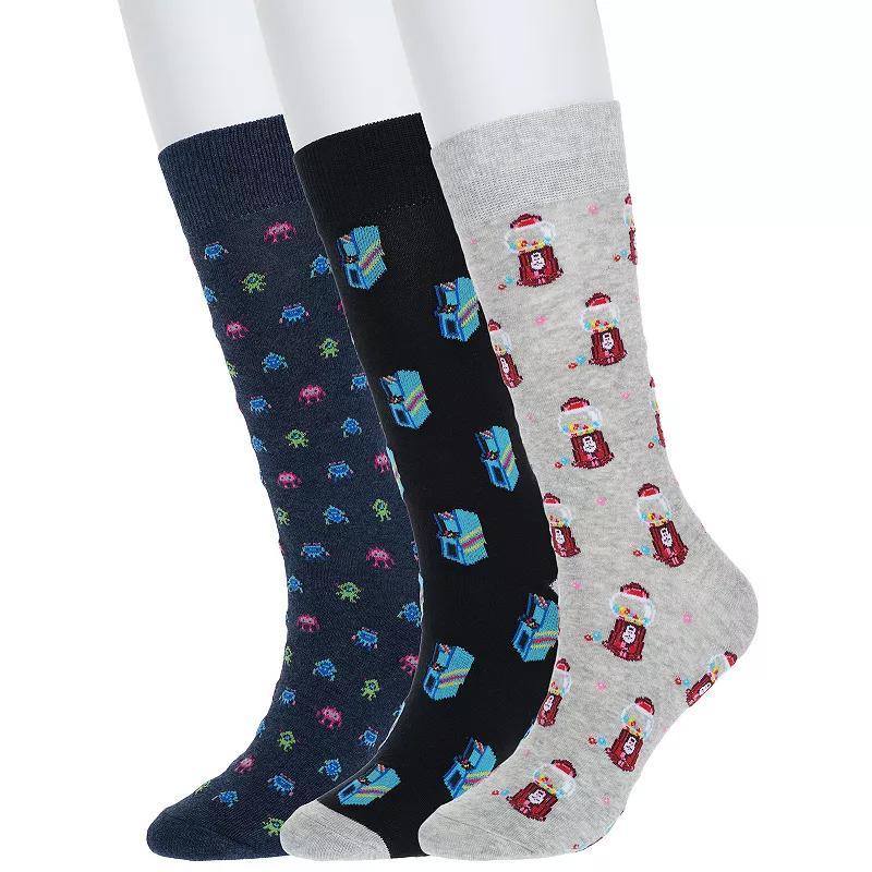 Mens Sonoma Goods For Life 3-pack Mixed Novelty Socks Product Image