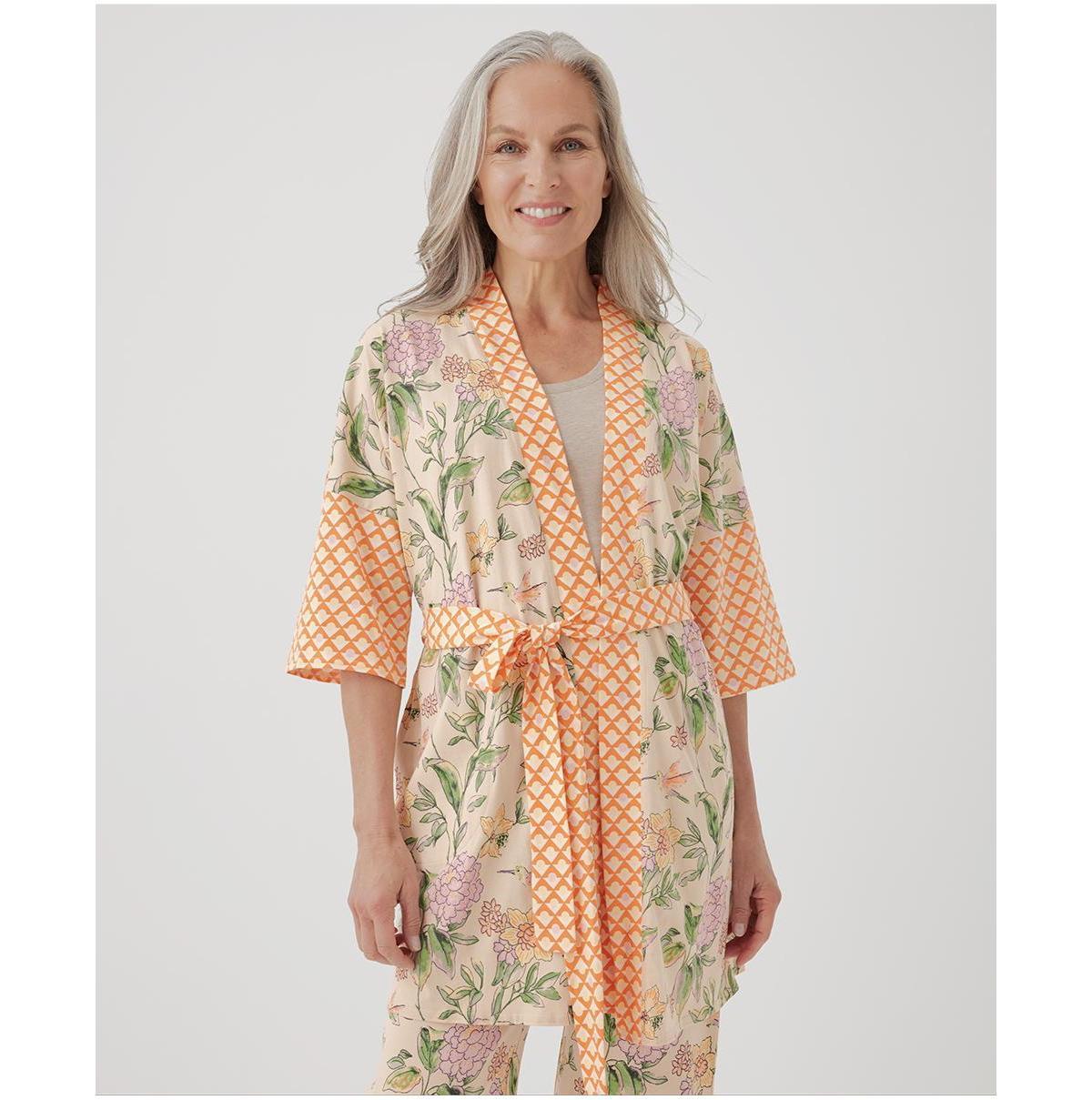 Pact Womens Organic Cotton Staycation Short Robe Product Image